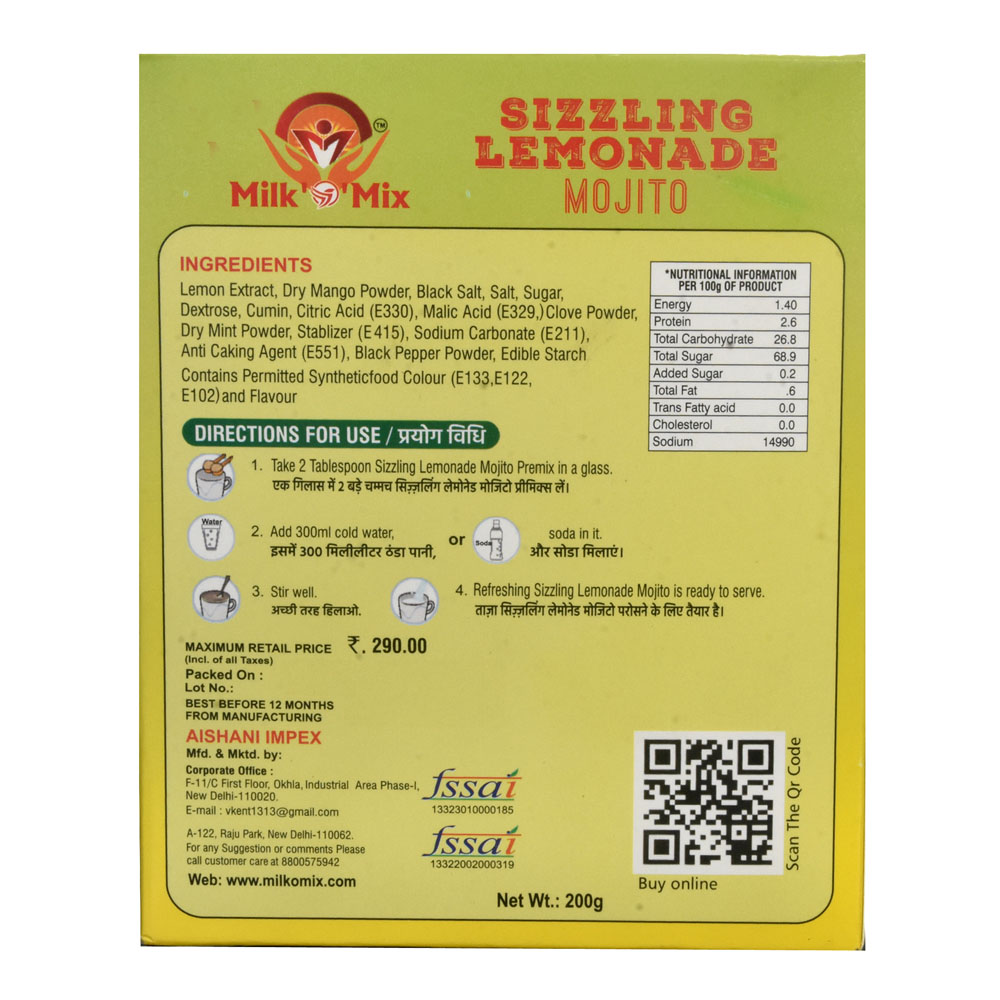 MilkoMix Sizzling Lemonade Mojito_02